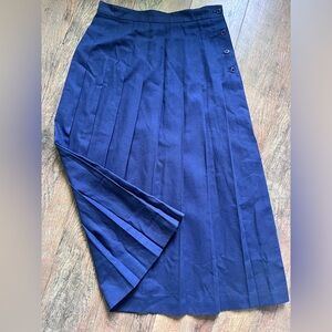 Navy Blue Midi Skirt